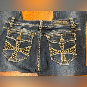 LA Idol Embellished Jeans Size 9